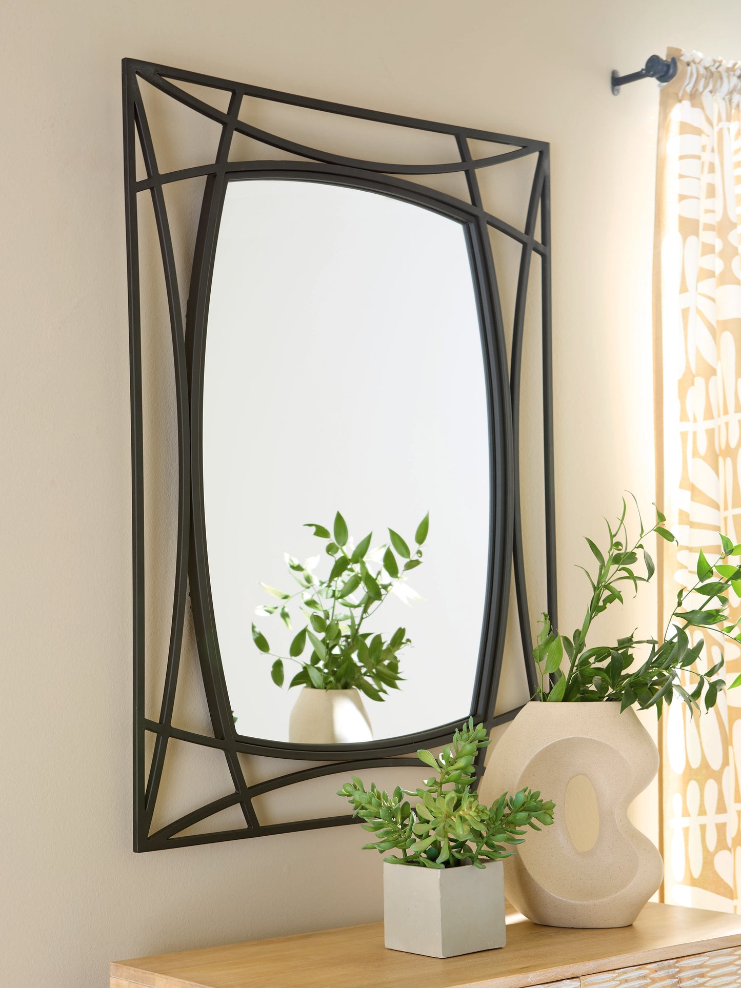 Ocala Furniture Outlet - Ashley Furniture - Freenville Mirror - Accent Mirror / Black - A8010408