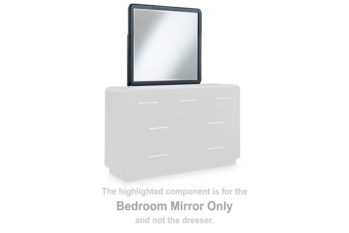 Ocala Furniture Outlet - Ashley Furniture - Rowanbeck Bedroom - Bedroom Mirror / Black - B821-36