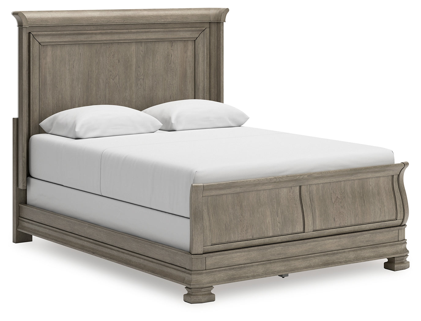 Ocala Furniture Outlet - Ashley Furniture - Lexorne Bedroom - Queen Sleigh Bed / Gray - B924B2