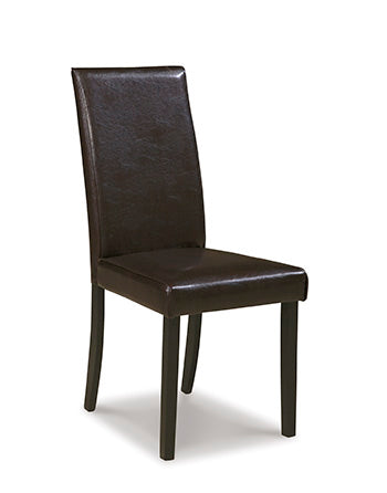 Ocala Furniture Outlet - Ashley Furniture - Kimonte Dining Room - Dining Chair (Set of 2) / Dark Brown - D250-02X2