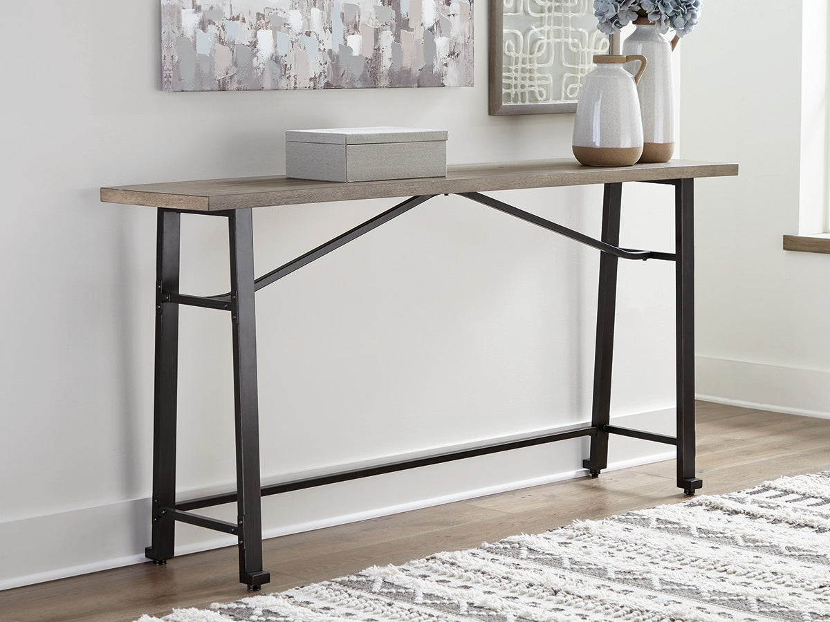 Ocala Furniture Outlet - Ashley Furniture - Lesterton Dining Room - Long Counter Table / Light Brown/Black - D334-52