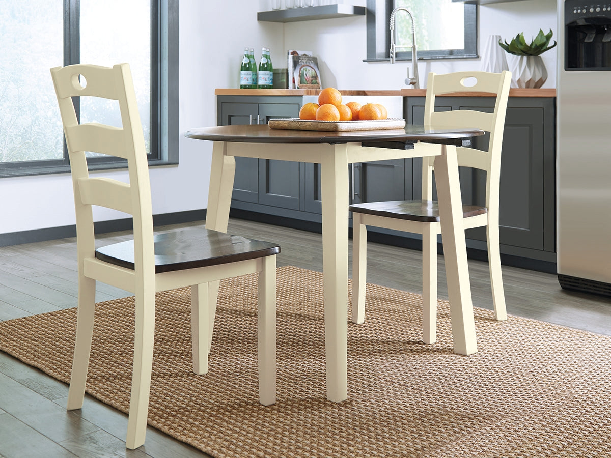 Ocala Furniture Outlet - Ashley Furniture - Woodanville Dining Room - Dining Chair (Set of 2) / Cream/Brown - D335-01X2