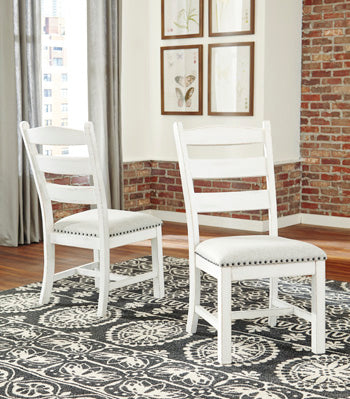 Ocala Furniture Outlet - Ashley Furniture - Valebeck Dining Room - Dining Chair (Set of 2) / Beige/White - D546-01X2