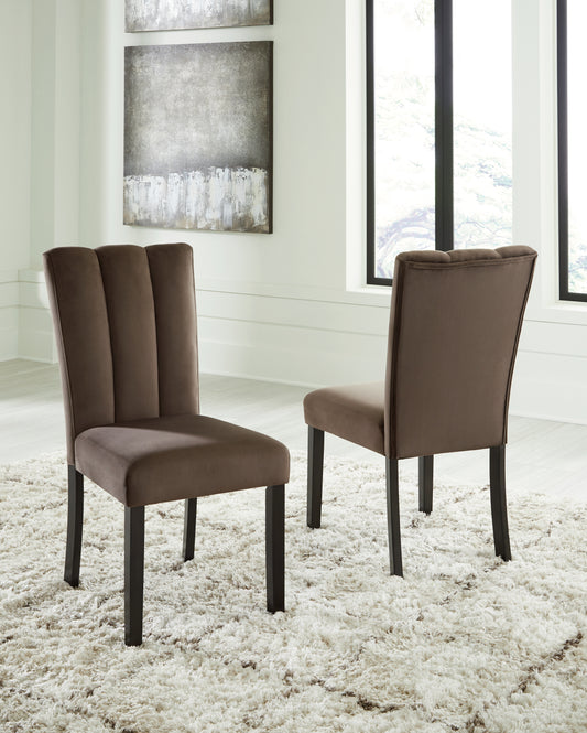 Ocala Furniture Outlet - Ashley Furniture - Jeshina Dining Chair (Set of 2) - Dining Chair (Set of 2) / Mocha - PCD581-01X2