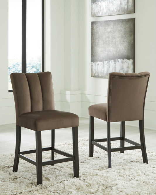 Ocala Furniture Outlet - Ashley Furniture - Jeshina Counter Height Barstool (Set of 2) - Counter Height Barstool (Set of 2) / Mocha - PCD581-124X2