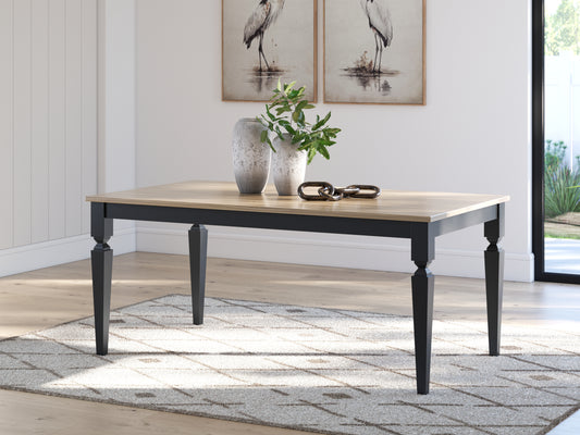 Ocala Furniture Outlet - Ashley Furniture - Brenkerton Dining Table - Rectangular Dining Room Table / Grayish Brown/Black - PCD591-25