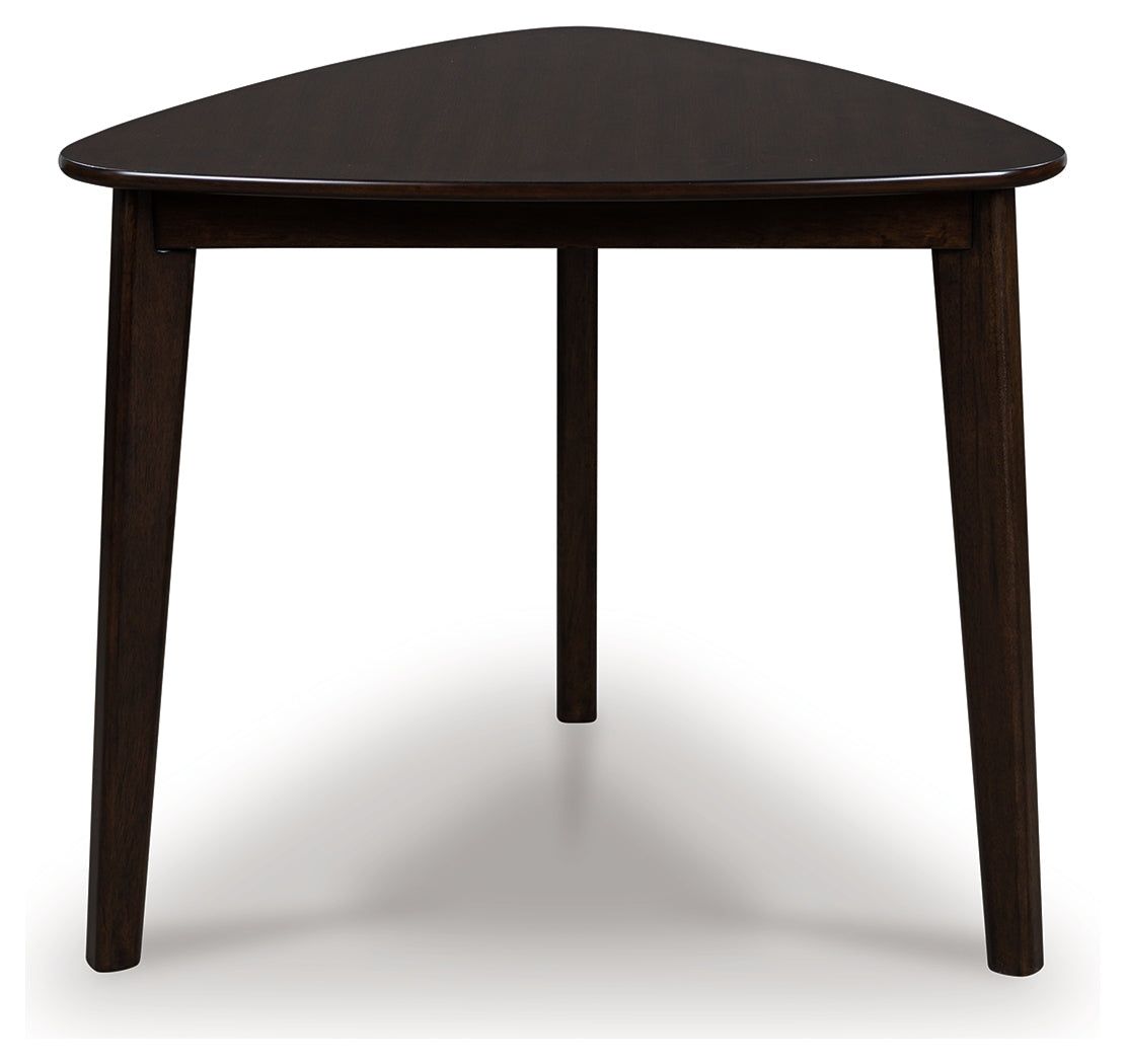 Ocala Furniture Outlet - Ashley Furniture - Mallenette Dining Table - Triangle Dining Room Table / Merlot - PCD607-16