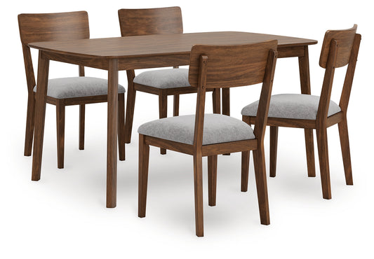 Ocala Furniture Outlet - Ashley Furniture - Tameride Dining Table and 4 Chairs (Set of 5) - Dining Room Table Set (5/CN) / Brown - PCD609-225