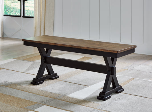 Ocala Furniture Outlet - Ashley Furniture - Wildenauer Dining Room - Dining Room Buffet / Brown/Black / 59"W x 18"D x 37"H - D634-80