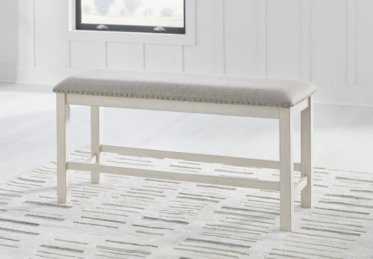 Ocala Furniture Outlet - Ashley Furniture - Robbinsdale Dining Room - Counter Height Dining Table / Antique White / 36"W x 72"D x 37"H - D642D7