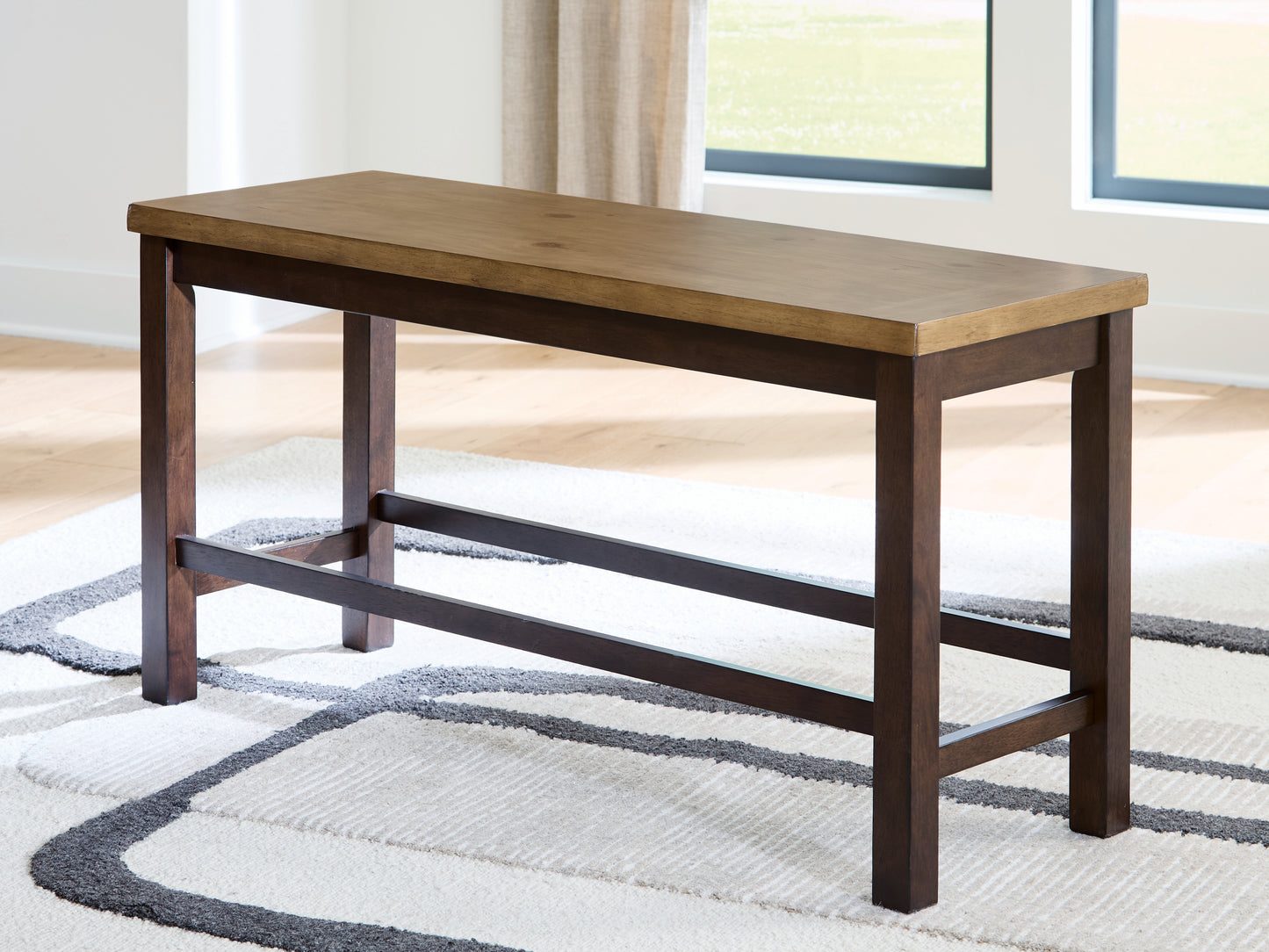 Ocala Furniture Outlet - Ashley Furniture - Rylandeen Dining Room - Double Counter Bench (1/CN) / Light Brown/Dark Brown - PCD651-09