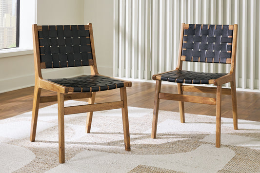 Ocala Furniture Outlet - Ashley Furniture - Fortmaine Dining Room - Rectangular Dining Room Table / Brown/Black - D872-25