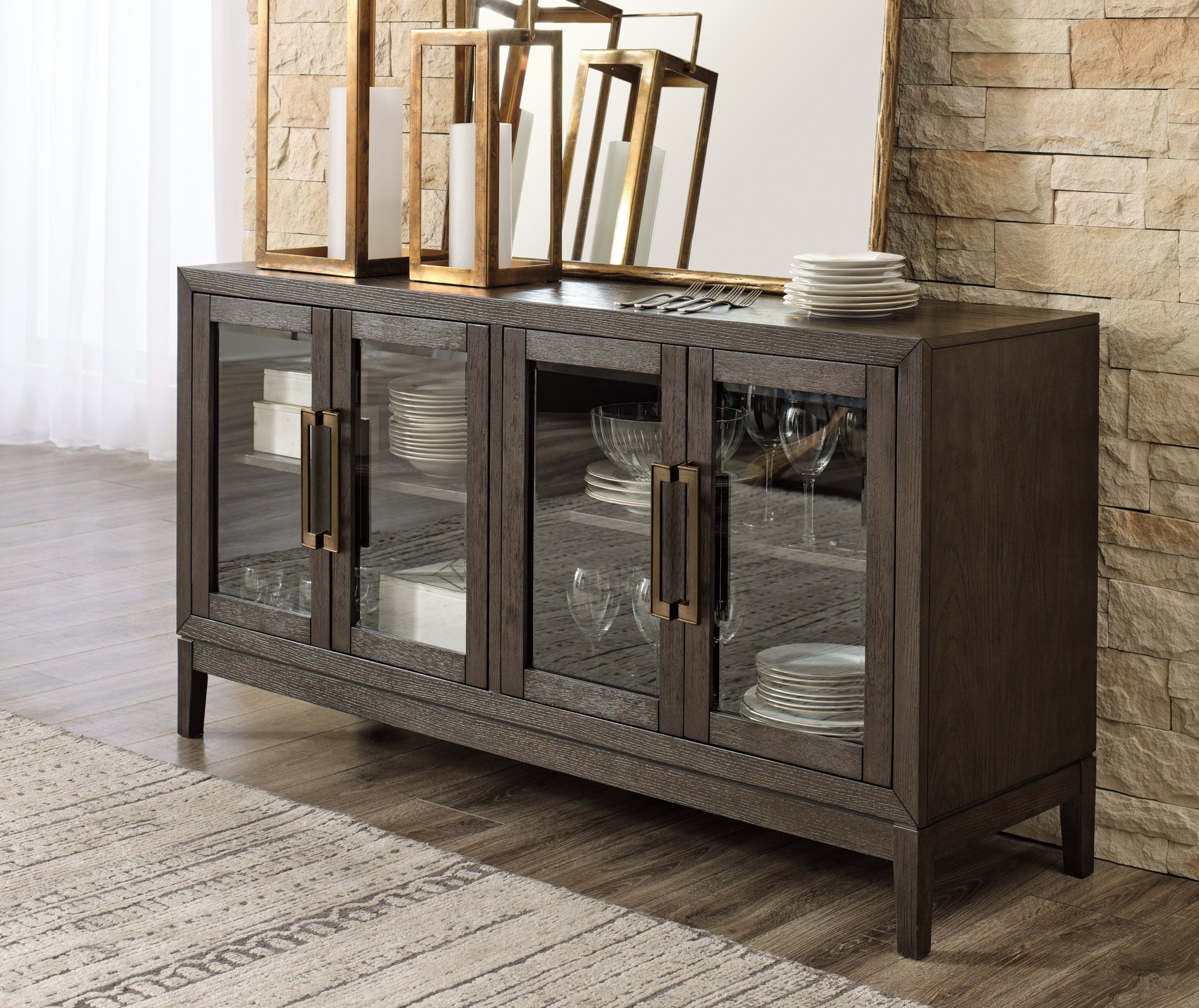 Ocala Furniture Outlet - Ashley Furniture - Burkhaus Dining Room - Counter Height Barstool (Set of 2) / Dark Brown - D984-124X2