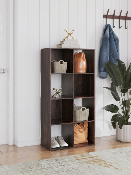 Ocala Furniture Outlet - Ashley Furniture - Glosmount Eight Cube Organizer - Eight Cube Organizer / Cherry/Light Brown - EA1055-4X2