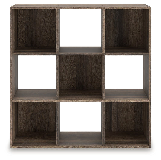 Ocala Furniture Outlet - Ashley Furniture - Shallifer Nine Cube Organizer - Nine Cube Organizer / Brown - EA1104-3X3