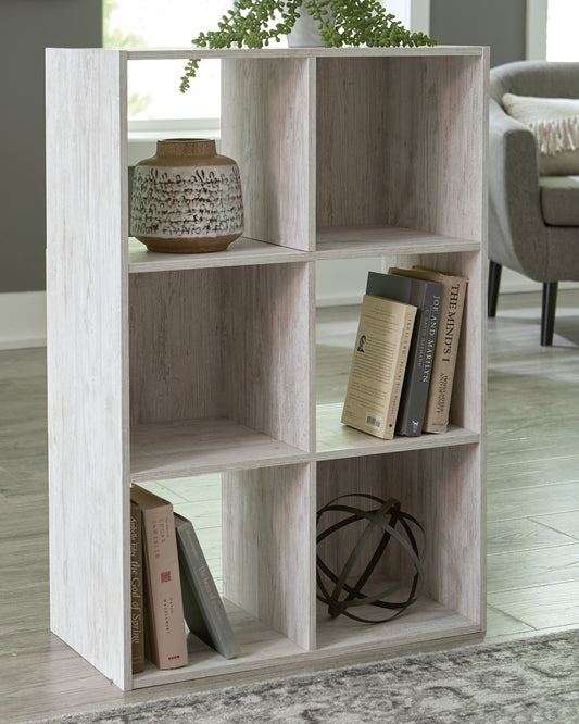 Ocala Furniture Outlet - Ashley Furniture - Paxberry Six Cube Organizer - Six Cube Organizer / Whitewash - EA1811-3X2