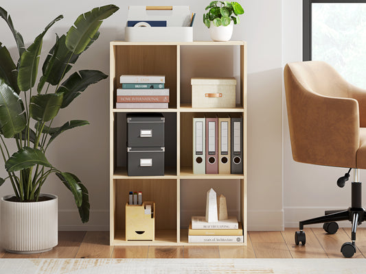 Ocala Furniture Outlet - Ashley Furniture - Piperton Six Cube Organizer - Six Cube Organizer / Charcoal - EA5514-3X2