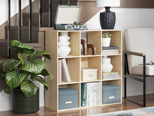 Ocala Furniture Outlet - Ashley Furniture - Piperton Nine Cube Organizer - Nine Cube Organizer / Charcoal - EA5514-3X3