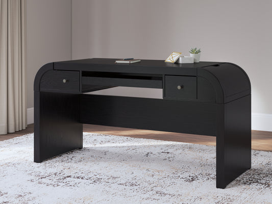 Ocala Furniture Outlet - Ashley Furniture - Rowanbeck Office Desk - Home Office Desk / Black - H821-44