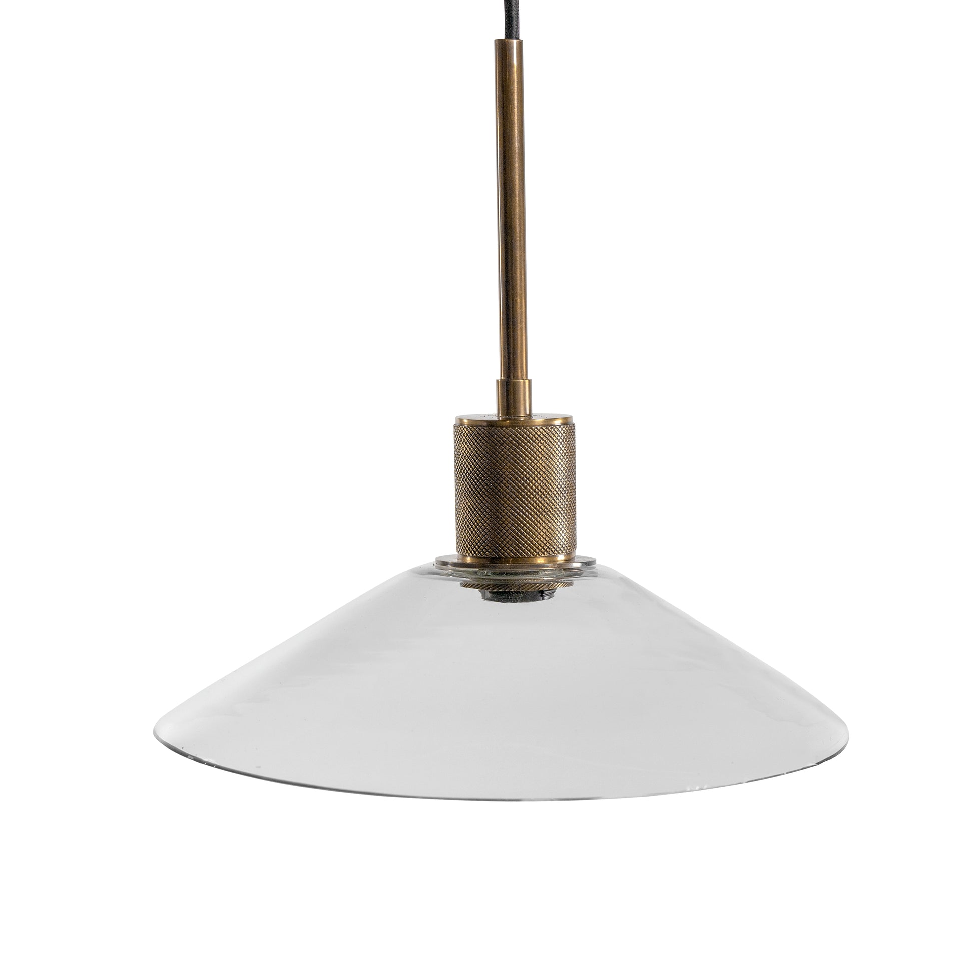 Ocala Furniture Outlet - Ashley Furniture - Chaness Lighting - Glass Pendant Light (1/CN) / Clear/Brass - L000718