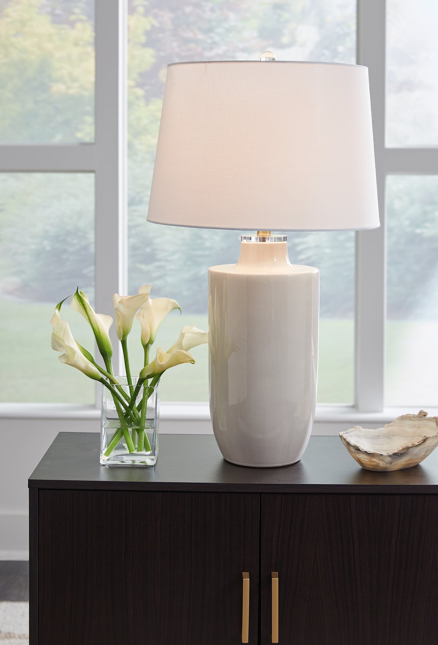 Ocala Furniture Outlet - Ashley Furniture - Cylener Lighting - Table Lamp (Set of 2) / Off White - L100794X2