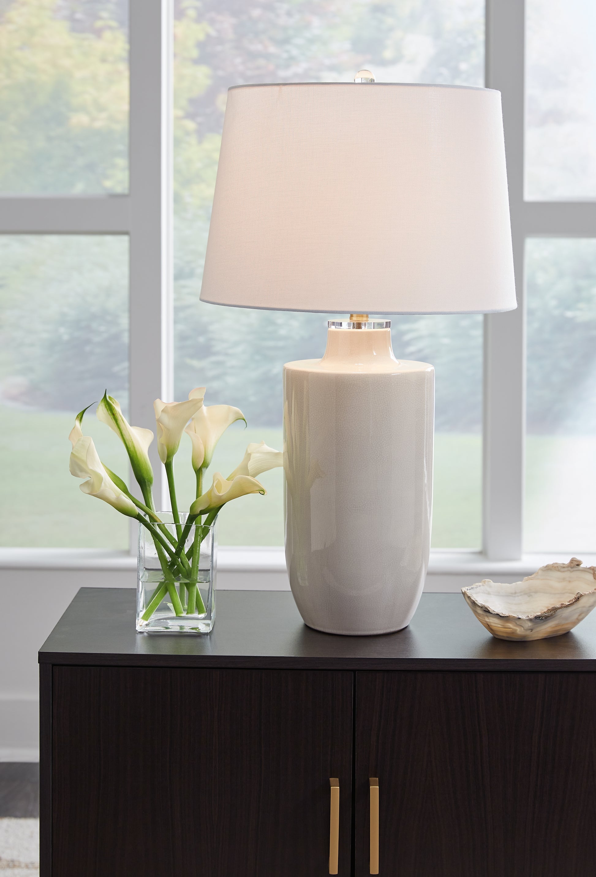 Ocala Furniture Outlet - Ashley Furniture - Cylener Lighting - Table Lamp (Set of 2) / Off White - L100794X2