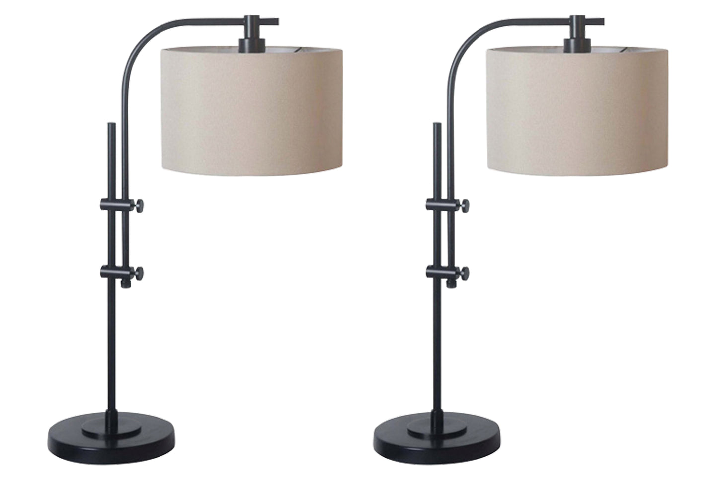 Ocala Furniture Outlet - Ashley Furniture - Baronvale Lighting - Accent Lamp (Set of 2) / Black - L206043X2