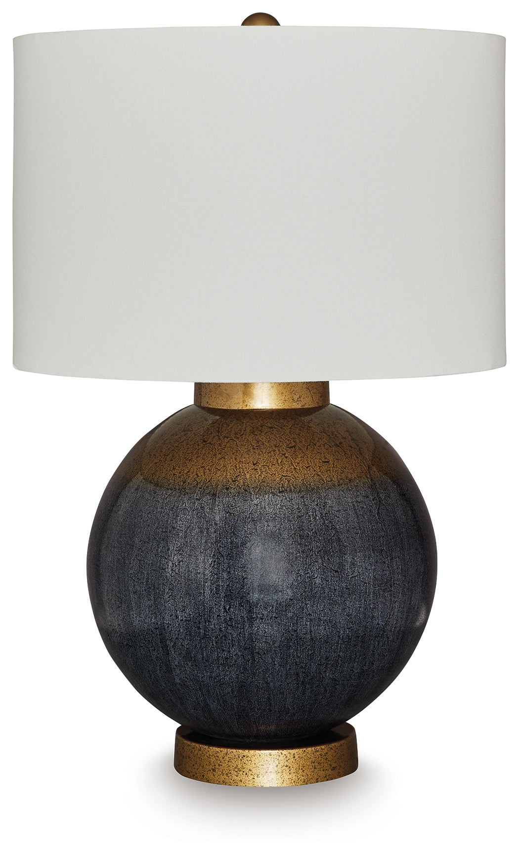 Ocala Furniture Outlet - Ashley Furniture - Adara Lighting - Metal Table Lamp (1/CN) / Blue/Gold Finish - L207564