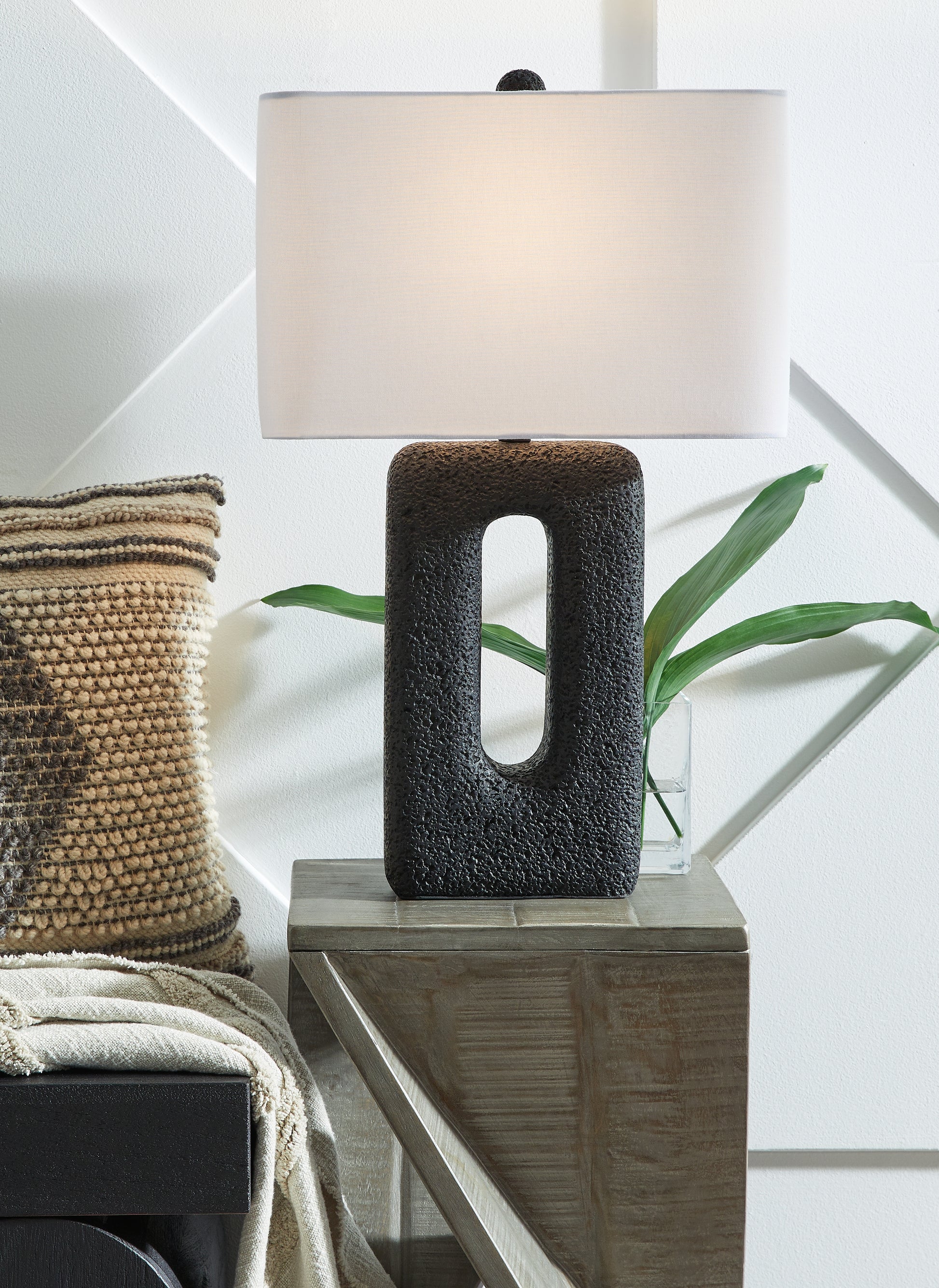 Ocala Furniture Outlet - Ashley Furniture - Wimmings Lighting - Poly Table Lamp (Set of 2) / Black - L243654