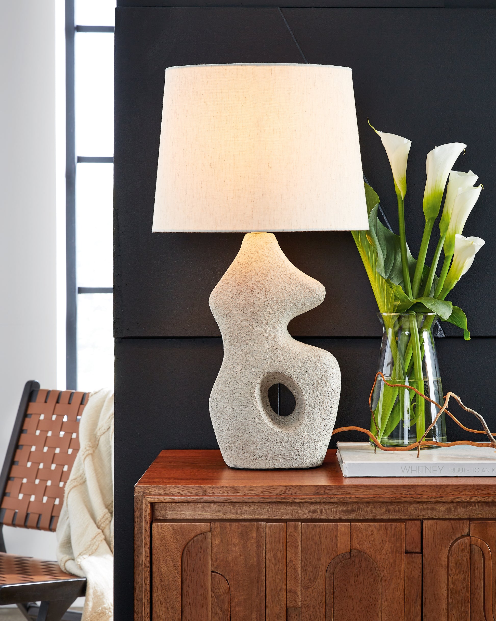 Ocala Furniture Outlet - Ashley Furniture - Chadrich Lighting - Paper Table Lamp (Set of 2) / Antique Beige - L243664