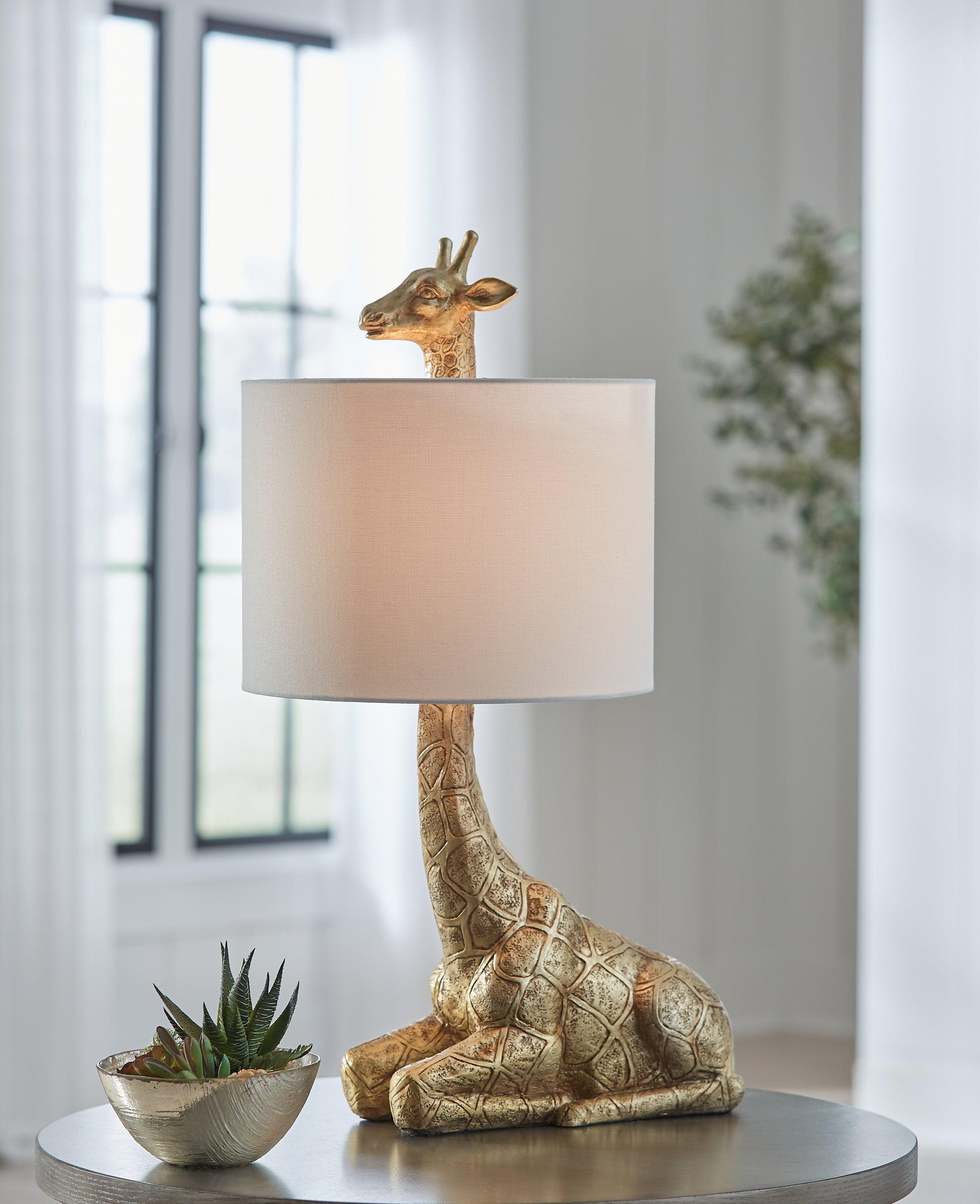 Ocala Furniture Outlet - Ashley Furniture - Ferrison Lighting - 2-Piece Lamp Set / Gold Finish - L317004X2