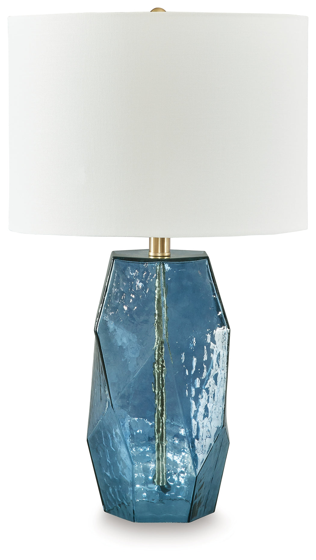 Ocala Furniture Outlet - Ashley Furniture - Tallow Lighting - Glass Table Lamp (1/CN) / Blue - L430854