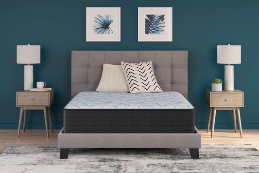 Ocala Furniture Outlet - Ashley Furniture - Elite Springs Firm Mattresses - Twin / Gray/Blue - M40511