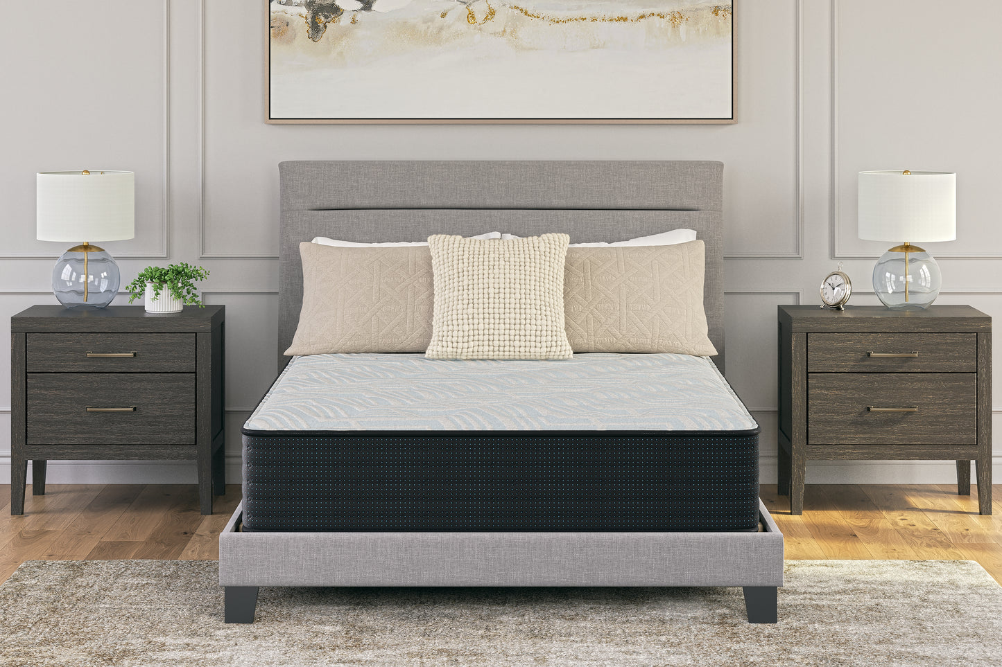 Ocala Furniture Outlet - Ashley Furniture - Palisades Firm Mattresses - Twin / Gray/Blue - M41511
