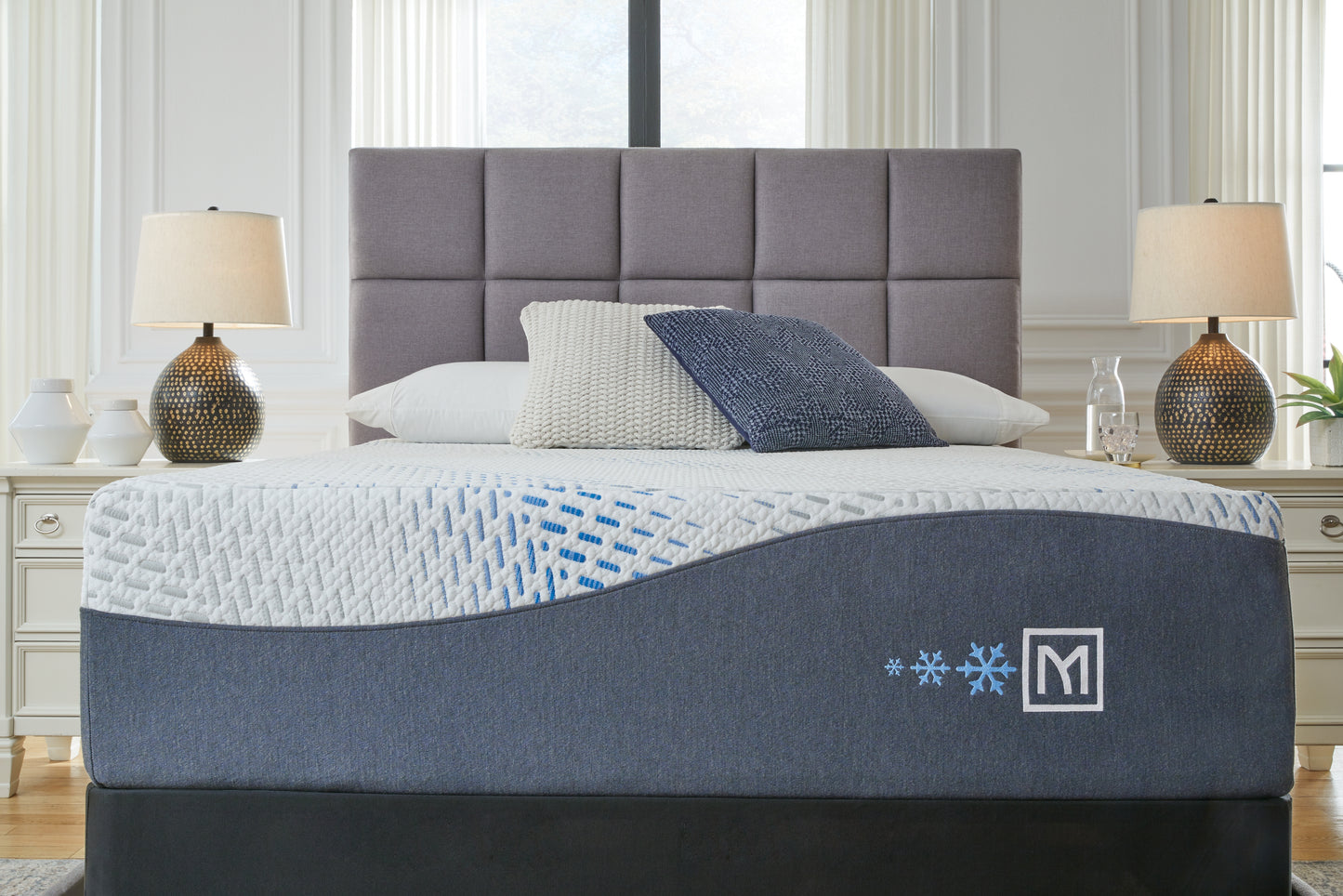 Ocala Furniture Outlet - Ashley Furniture - Millennium Luxury Plush Gel Latex Hybrid Mattresses - Queen / White - M50831