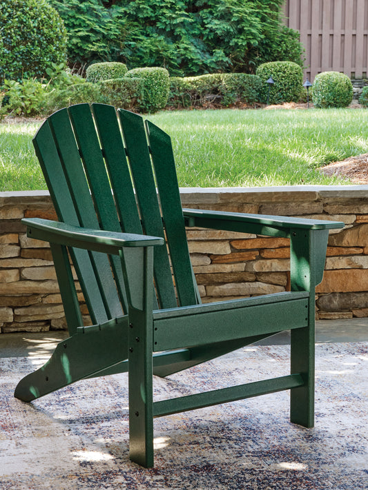Ocala Furniture Outlet - Ashley Furniture - Sundown Shores Outdoor - Adirondack Chair / Green - PCP007-898