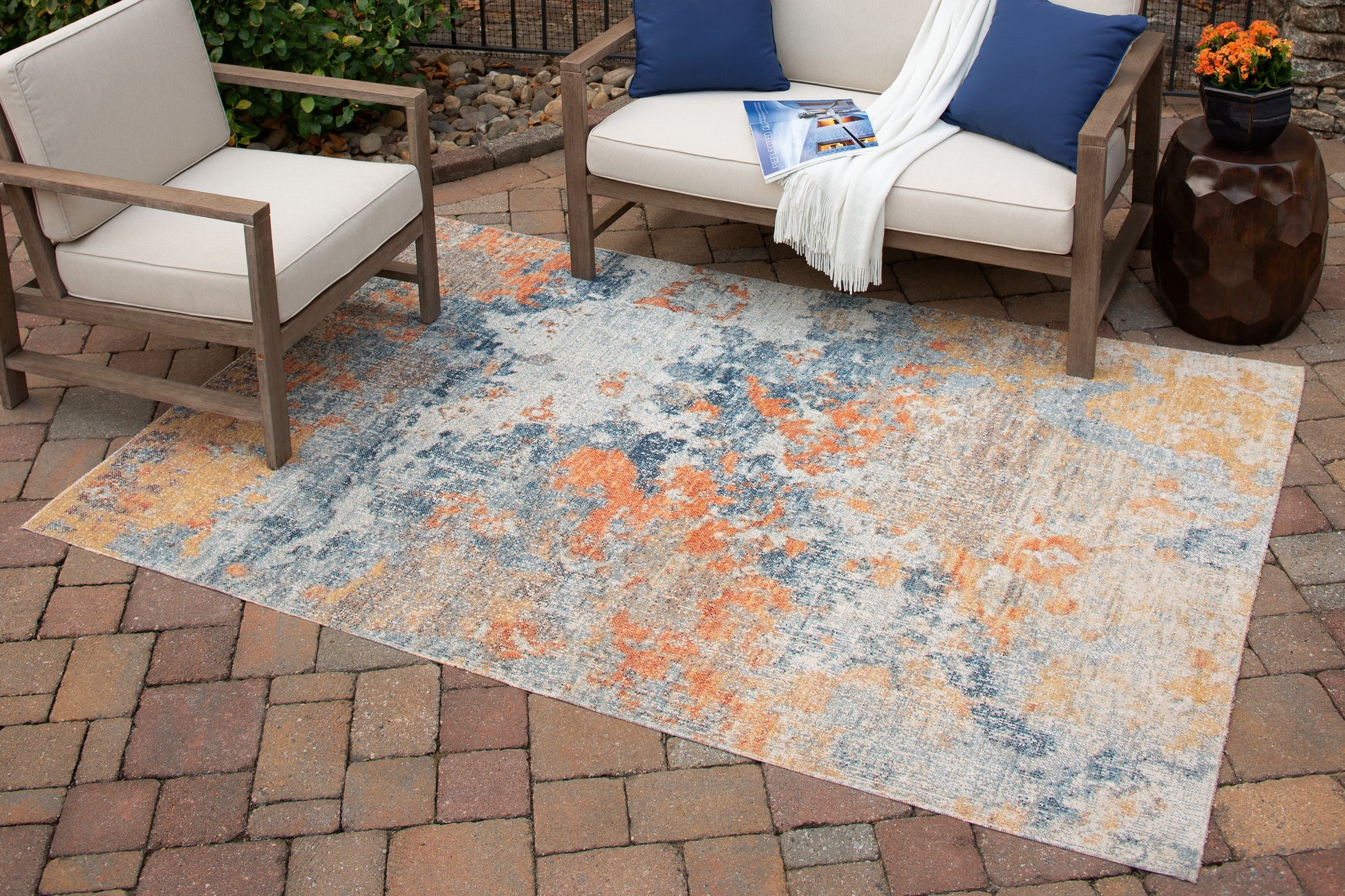 Ocala Furniture Outlet - Ashley Furniture - Wraylen Rug - 5'3" x 7' Rug / Multi - R405052