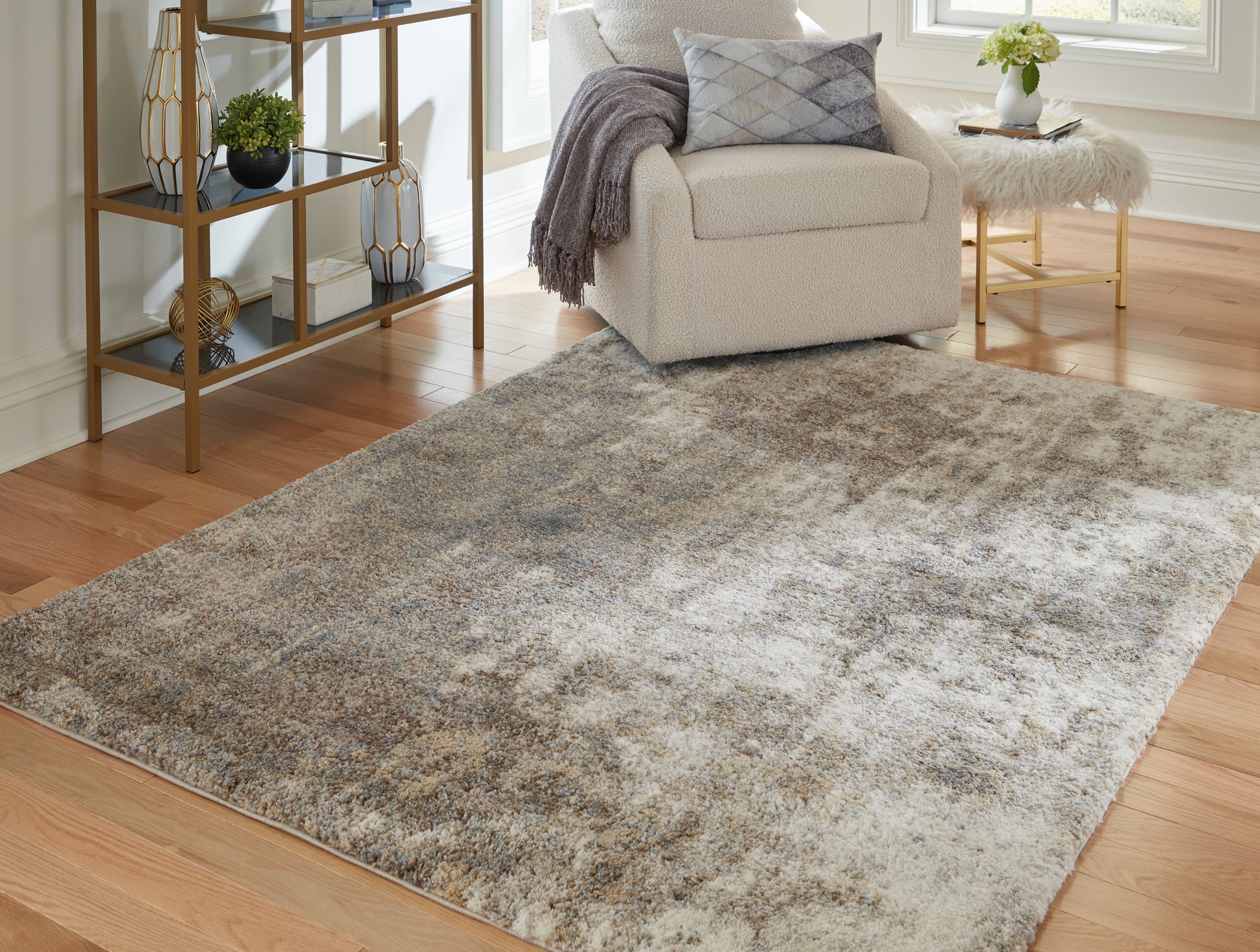 Ocala Furniture Outlet - Ashley Furniture - Pearidge Rug - 5'3" x 7' Rug / Multi - R405352