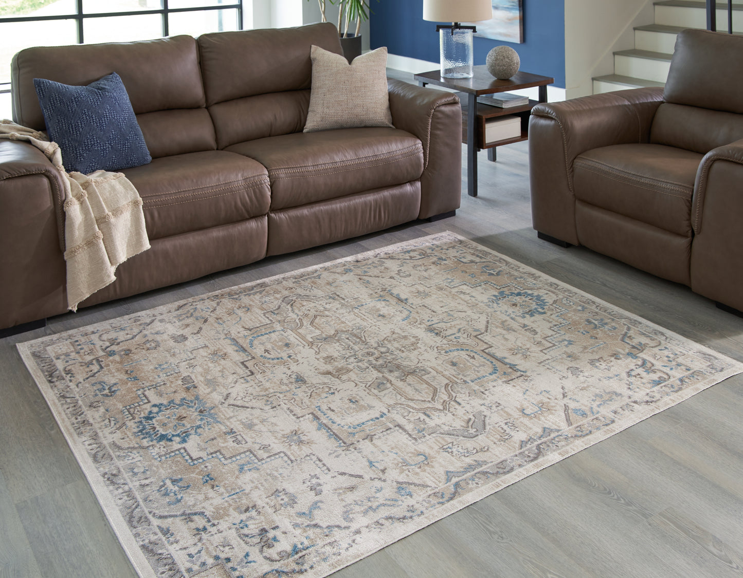 Ocala Furniture Outlet - Ashley Furniture - Barkham Rug - 5'3" x 7' Washable Rug / Multi - R405552