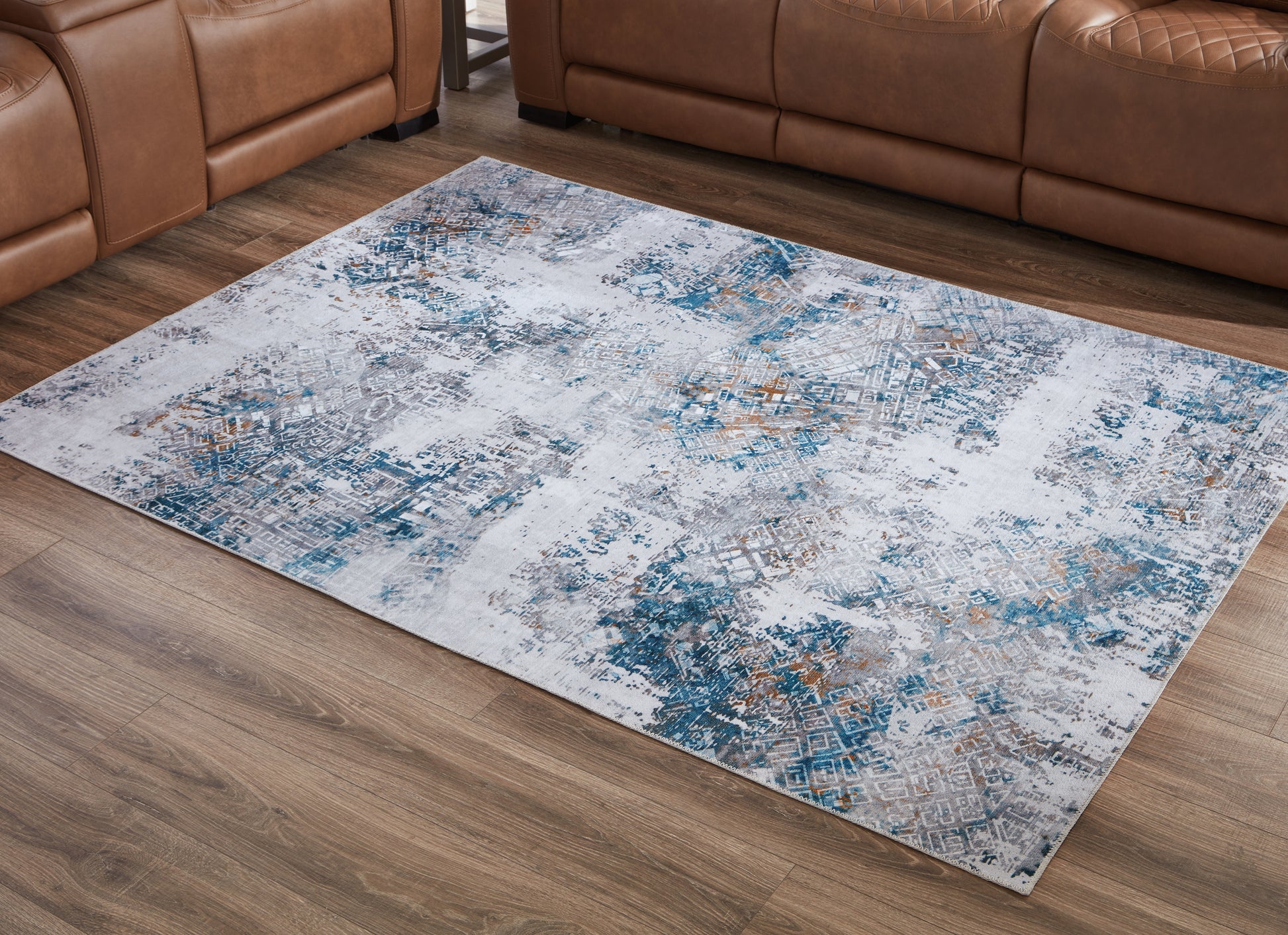Ocala Furniture Outlet - Ashley Furniture - Garyard Rug - 5' x 7' Washable Rug / Multi - R405772