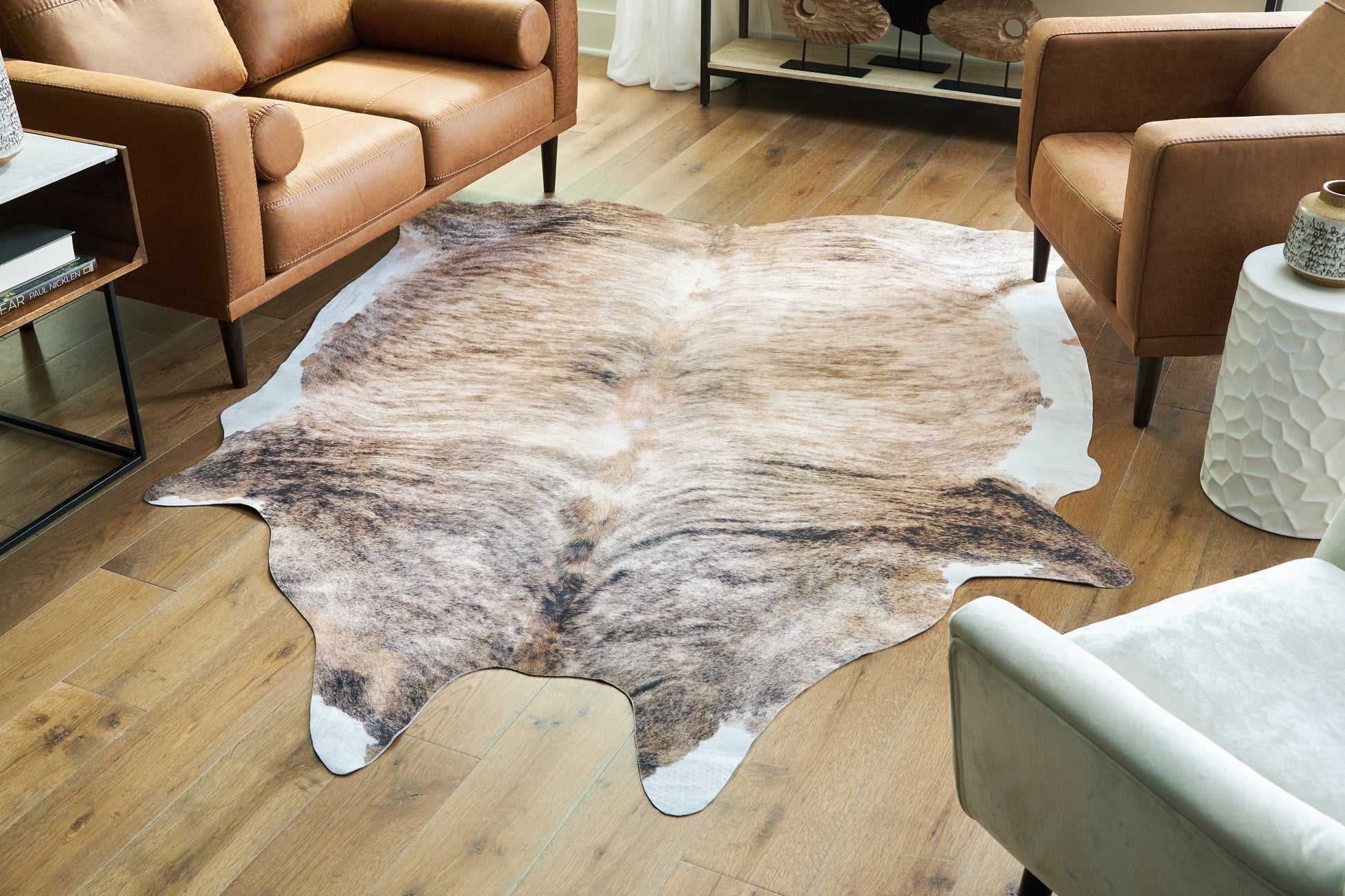 Ocala Furniture Outlet - Ashley Furniture - Sportsmen Rug - 6'5" x 7'11" Rug / Brown - R406012