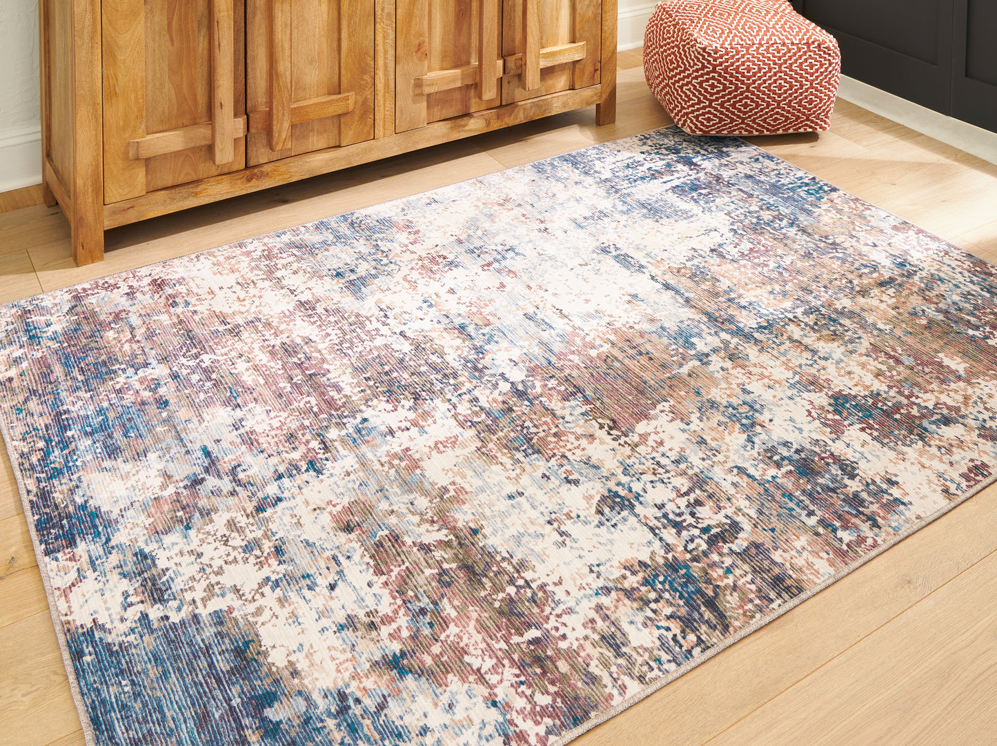 Ocala Furniture Outlet - Ashley Furniture - Willbertal Rug - 5'2" x 7' Washable Rug / Multi - R406652