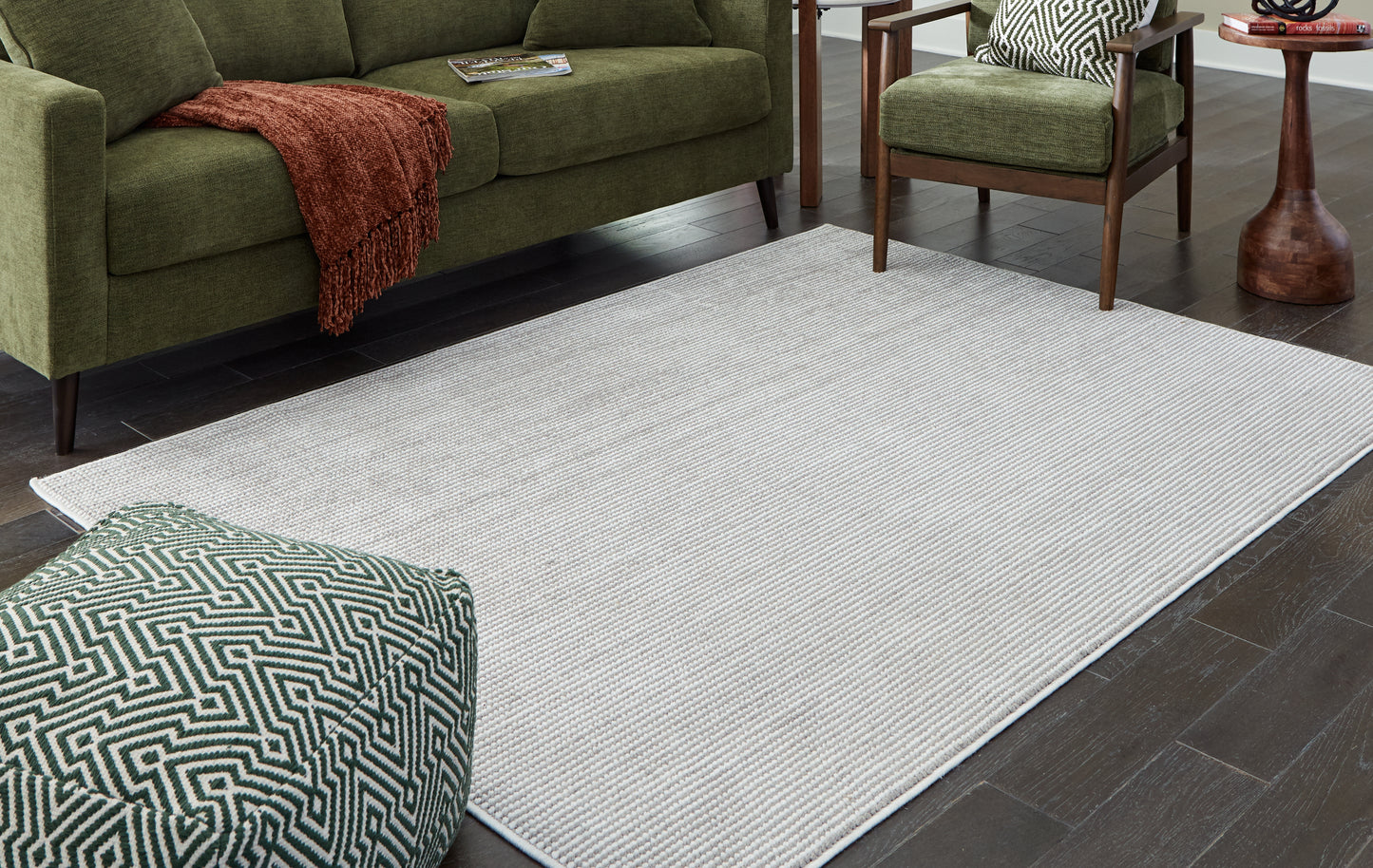 Ocala Furniture Outlet - Ashley Furniture - Eduring Rug - 5' x 7' Rug / Ivory/Taupe - R406692