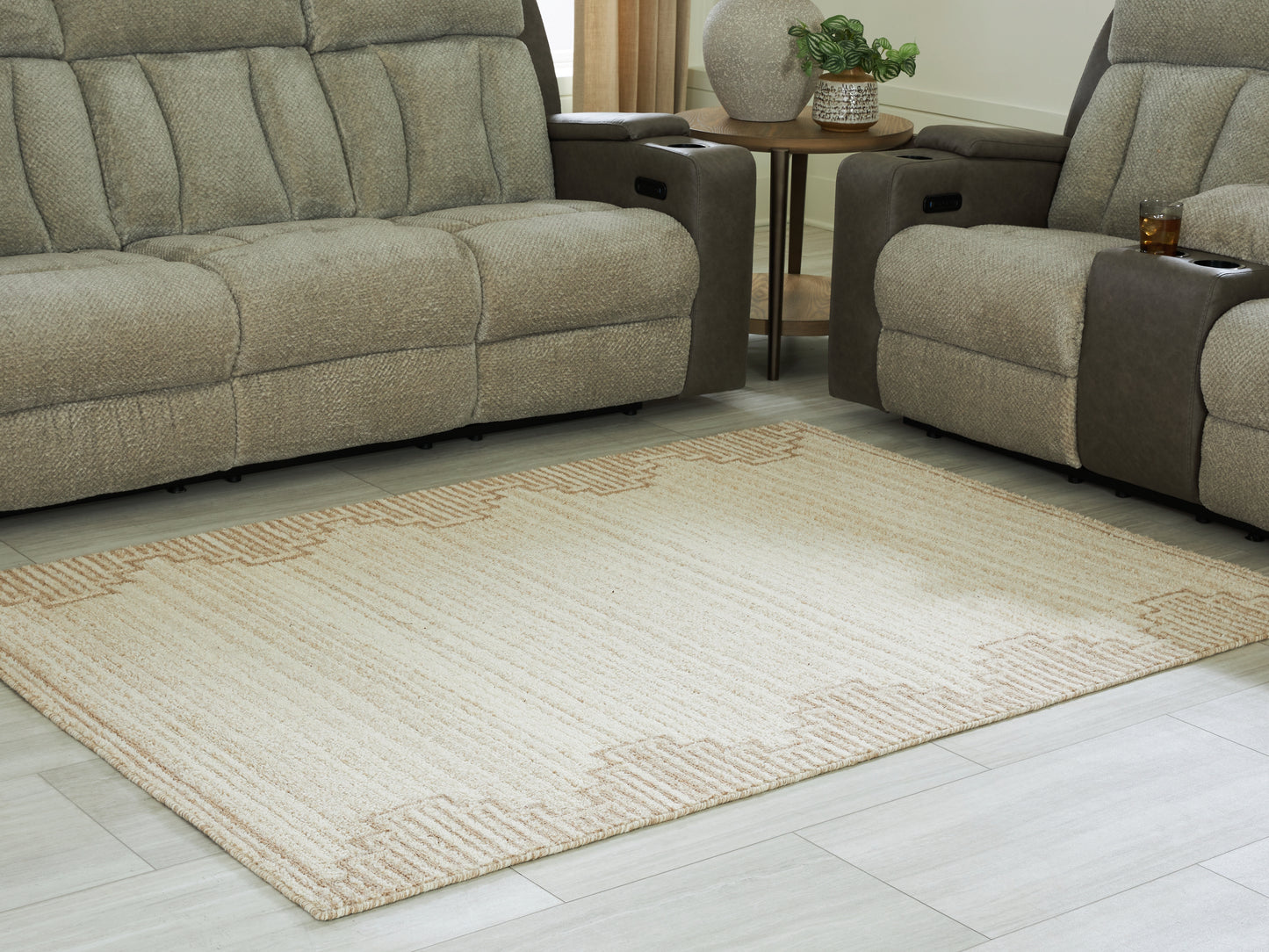 Ocala Furniture Outlet - Ashley Furniture - Emorymore Rug - Medium Rug / Brown/Beige - R407302
