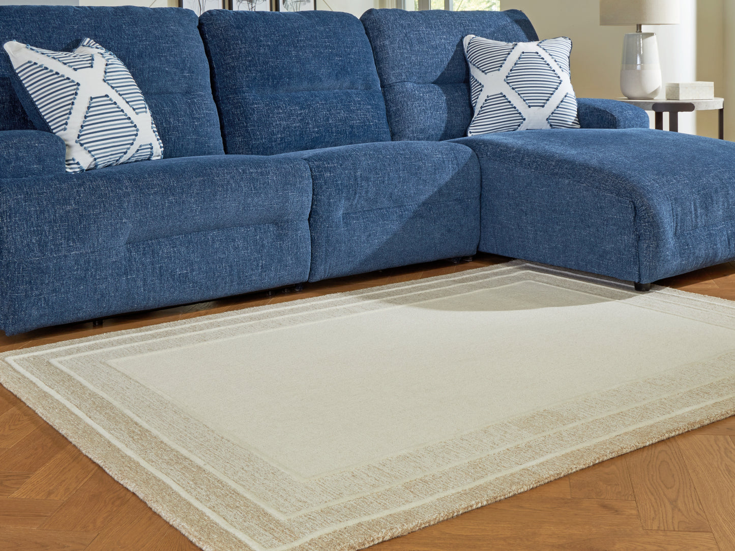 Ocala Furniture Outlet - Ashley Furniture - Teelgan Rug - Medium Rug / Ivory/Tan - R407312