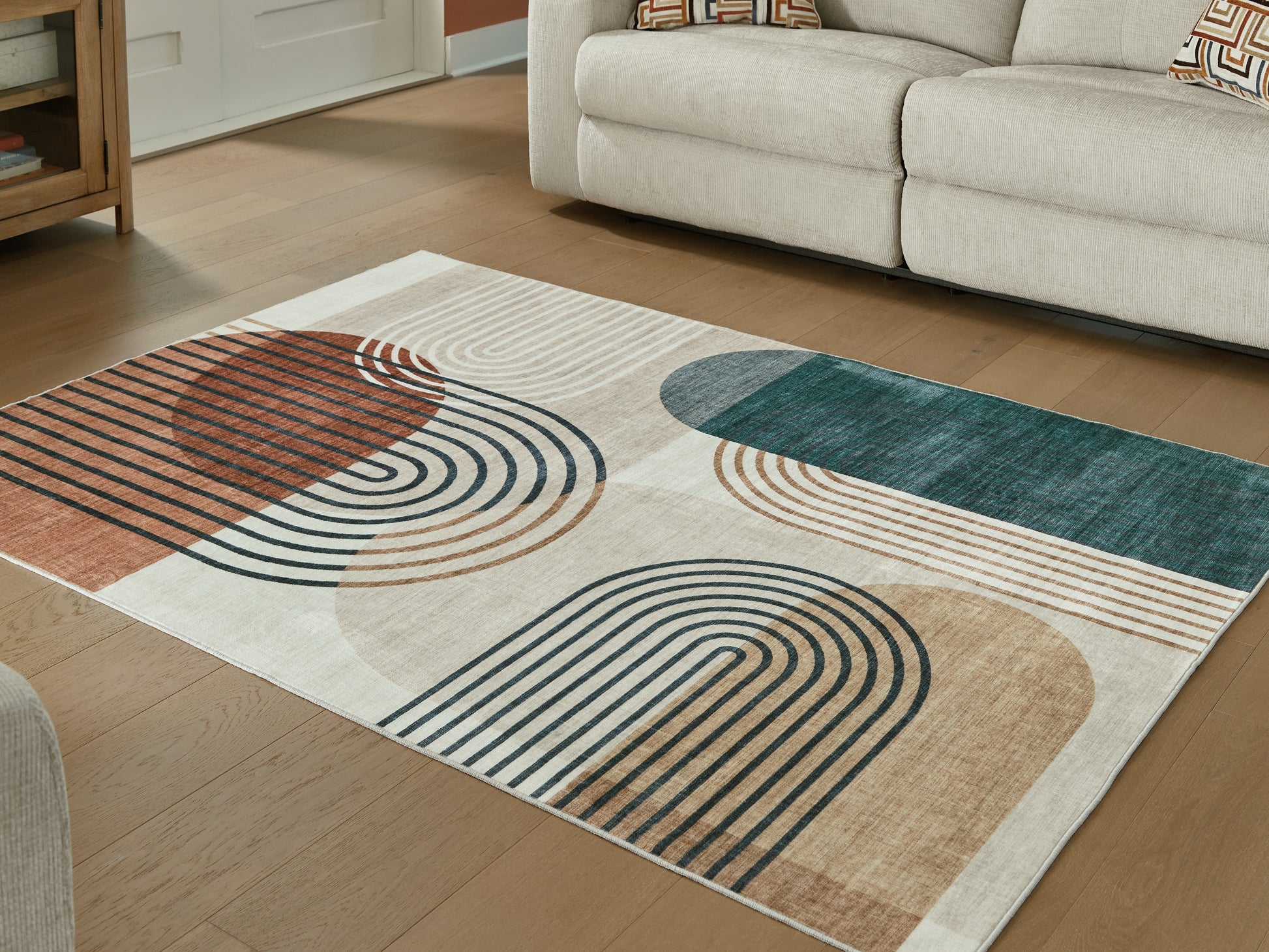 Ocala Furniture Outlet - Ashley Furniture - Farrendale Rug - Washable 8' x 10' Area Rug / Multi - R407381