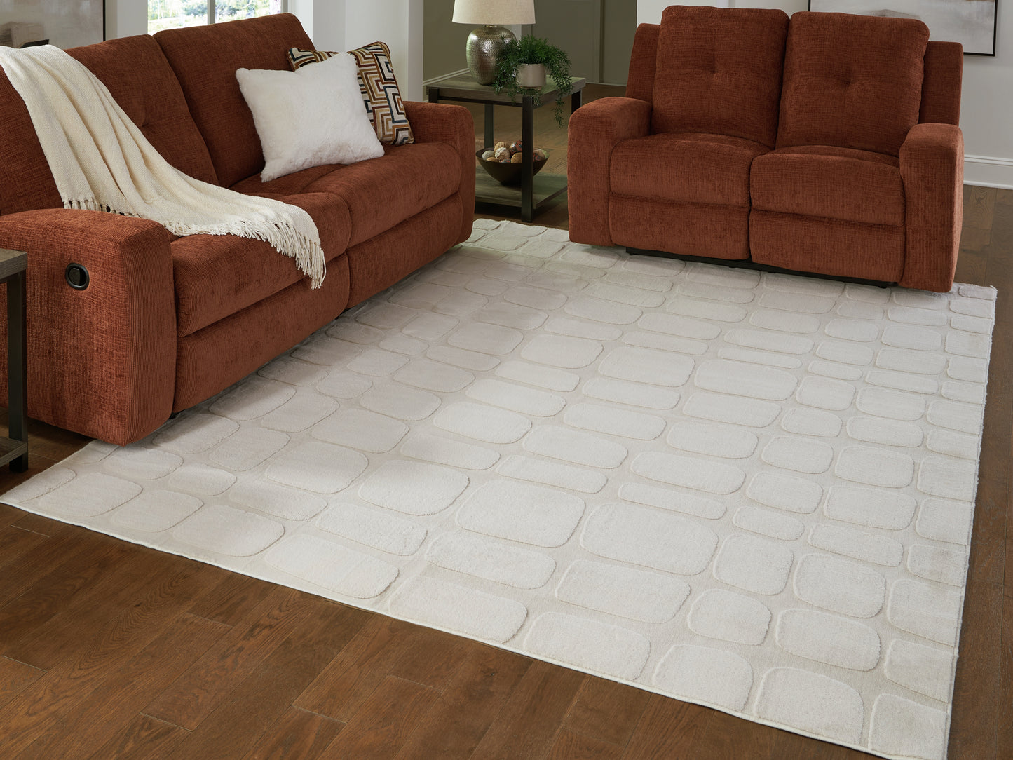 Ocala Furniture Outlet - Ashley Furniture - Malvinsboro Rug - Washable 8' x 10' Area Rug / Sandstone - R407441