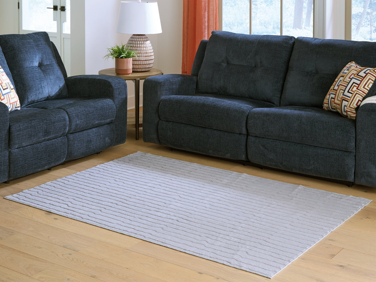 Ocala Furniture Outlet - Ashley Furniture - Worthley Rug - Washable 5' x 7' Area Rug / Gray - R407452