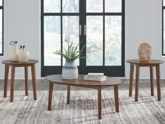 Ocala Furniture Outlet - Ashley Furniture - Gordonay Table (Set of 3) - Occasional Table Set (3/CN) / Brown - T155-13