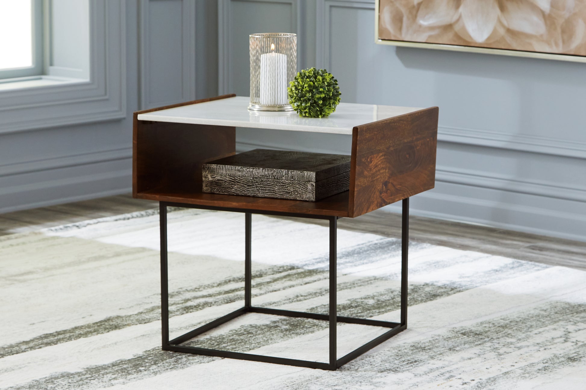 Ocala Furniture Outlet - Ashley Furniture - Rusitori End Table - Rectangular End Table / Multi - T169-3